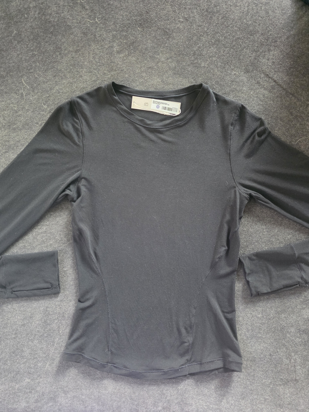 BuffBunny HALO Black Long Sleeve Hip Tee
